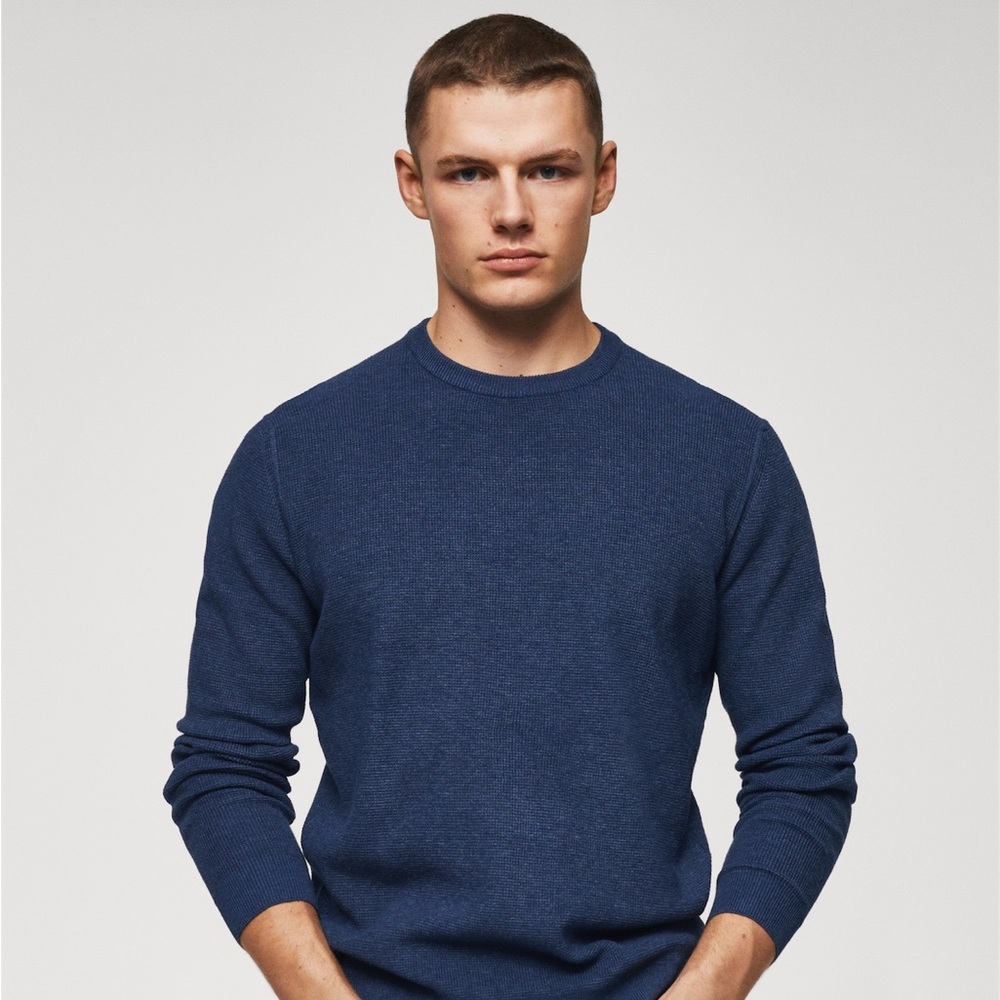 Mango Men’s Structured Cotton Sweater